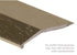 M-D PRO - Barre biseautée en aluminium résidentielle chêne doré metal decor 1-1/2" x 12'