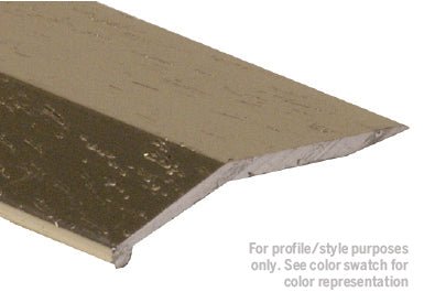 M-D PRO - Barre biseautée en aluminium résidentielle chêne foncé metal decor 1-1/2" x 12'