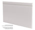 M-D PRO - Base murale en vinyle Pinnacle #049 Beige 4-1/2" x 8' (paquet de 8)