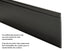 M-D PRO - Base murale en vinyle Pinnacle PVC vierge #020 Charcoal satiné 4-1/2" (114 mm) x 1/4" x 96"