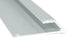M-D PRO - Bordure de finition en aluminium pour revêtement de sol résilient Clair anodisé satiné 1/8" x 12'