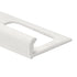 M-D PRO - Bordure de tuile plate en vinyle robuste, Blanc - 5/16" x 8'