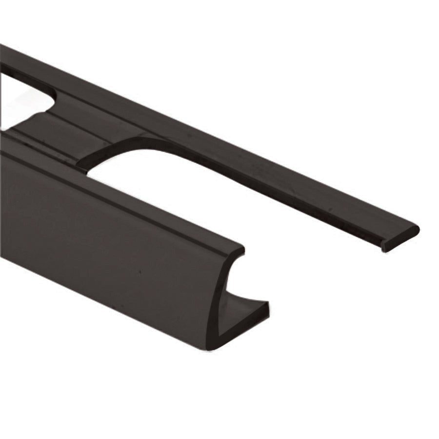 M-D PRO - Bordure pour carreaux de vinyle, Noir - 1/2" x 8'