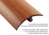 M-D PRO - Capuchon en E à jambe large en vinyle, fini lisse Oak 1/2" x 1 1/2" x 12'
