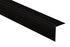 M-D PRO - Coin extérieur de nez de marche carré pour vinyl en aluminium enduit de poudre noir mat - 1/8" x 1" (25 mm) x 1-1/4" x 12'