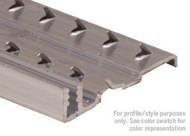 M-D PRO - Contour de finition en aluminium avec punaises, Finition d'usinage - 3/8" x 12'