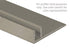 M-D PRO - Contour de finition en aluminium sans punaises, Finition d'usinage - 3/8" x 12'