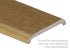 M-D PRO - Couvre-joint en aluminium, Or anodisé martelé 3/4" x 12'