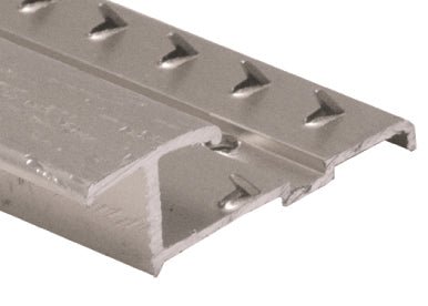 M-D PRO - Diviseur avec punaises en aluminium à usage commercial, Argent martelé - 5/16" x 13/16" x 12'