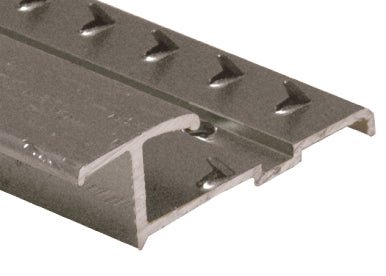 M-D PRO - Diviseur avec punaises en aluminium à usage commercial, Titane martelé - 5/16" x 13/16" x 12'