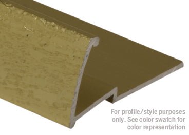 M-D PRO - Moulure à tapis à usages multiples en aluminium Titane martelé 19 mm (3/4") x 3.7 m (12')