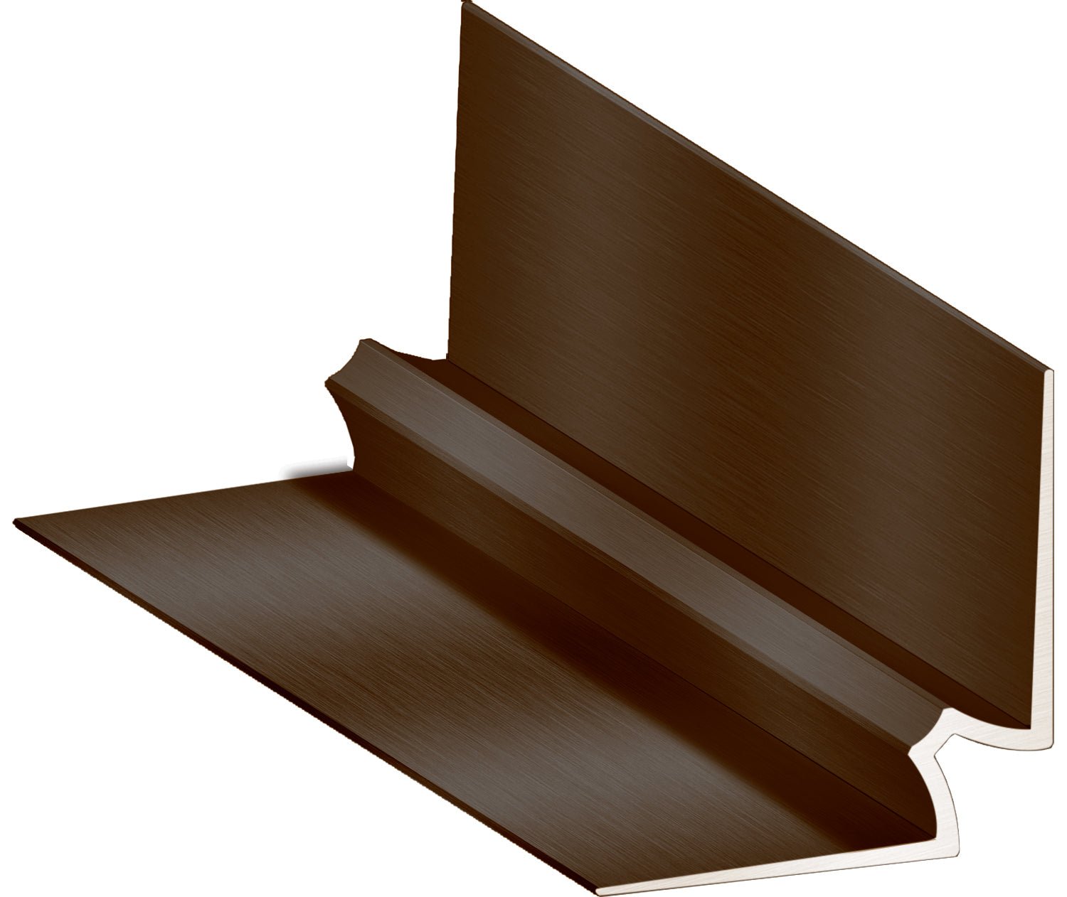 M-D PRO - Moulure concave en aluminium pour LVT/LVP, #SAB Satin Antique Bronze 13/64" x 12'