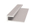 M-D PRO - Moulure d'aluminium en J pour LVT/LVP, Clair anodisé satiné 9/32" x 12'