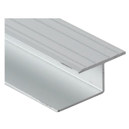 M-D PRO - Moulure de division en T en aluminium Titane satiné 1/2" x 8'
