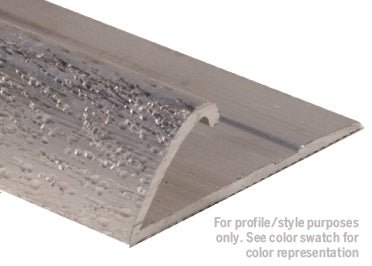 M-D PRO - Moulure en aluminium pour tapis commercial sans punaises, Titane martelé 3/4" x 12'