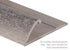 M-D PRO - Moulure en aluminium pour tapis commercial sans punaises, Titane martelé 3/4" x 12'
