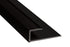 M-D PRO - Moulure en J pour vinyle en aluminium enduit de poudre noir mat - 3/8" (10 mm) x 1" x 12'