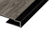 M-D PRO - Moulure en J pour vinyle en aluminium enduit de poudre noir mat - 3/8" (2 mm - 3 mm) x 1" x 12' SKU: 8503PBK-12 - Ceramed