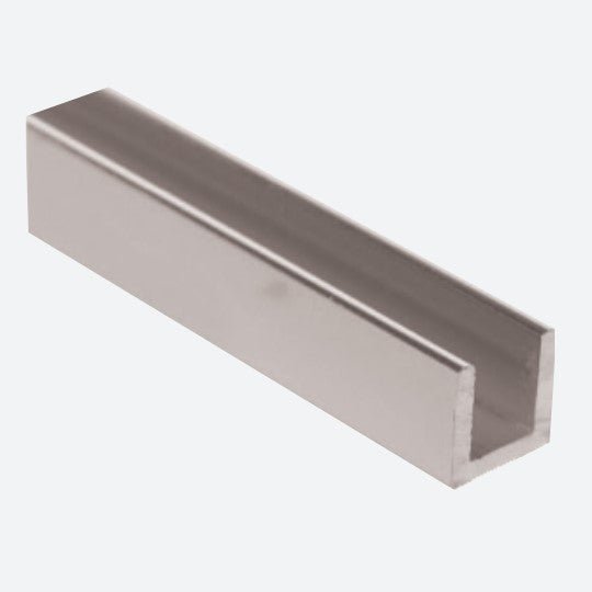 M-D PRO - Moulure en U, Clair satiné 1/2" x 1/2" x 1/16" x 8'