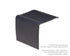 M-D PRO - Nez de marche à chevauchement en vinyle Gris #048 2 3/8" x 2 3/8" x 12'