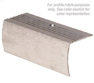 M-D PRO - Nez de marche économique en aluminium avec tombant, Or Coventry 1 1/8" x 12'