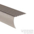 M-D PRO - Nez de marche en aluminium avec tombant, Bronze foncé martelé 1 3/8" x 12'