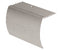 M-D PRO - Nez de marche en aluminium avec tombant, Clair anodisé martelé 2" x 12'
