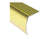 M-D PRO - Nez de marche en aluminium avec tombant, #HGA Hammered Gold Anodized 1 5/8" x 12'