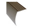M-D PRO - Nez de marche en aluminium avec tombant, #HTI Hammered Titanium 1 7/8" x 12'