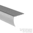 M-D PRO - Nez de marche en aluminium avec tombant Or anodisé martelé 1 1/8" x 12'