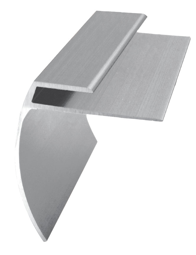M-D PRO - Nez de marche en aluminium pour LVT/LVP Clair anodisé satiné 5/32" x 13/64" x 12'