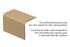 M-D PRO - Nez de marche en vinyle à chevauchement tombant 085 Burgundy 1 7/8" x 2" x 12' ||FPNS4023BUR12 - Ceramed