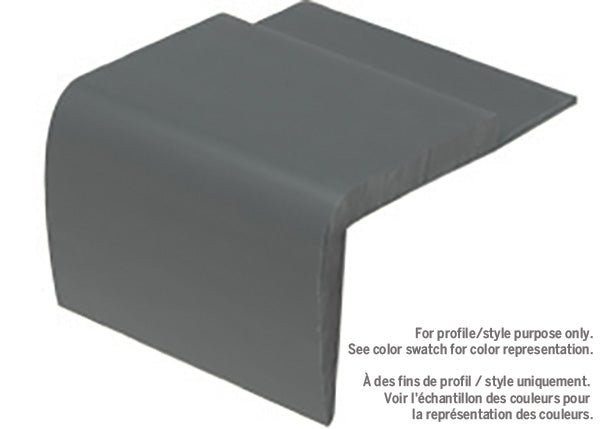 M-D PRO - Nez de marche en vinyle à simple butée Nacre #022 1 3/4" x 2" x 12'