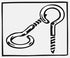 M-D PRO - Oeillets couleur laiton pour tringle  (paquet de 8)