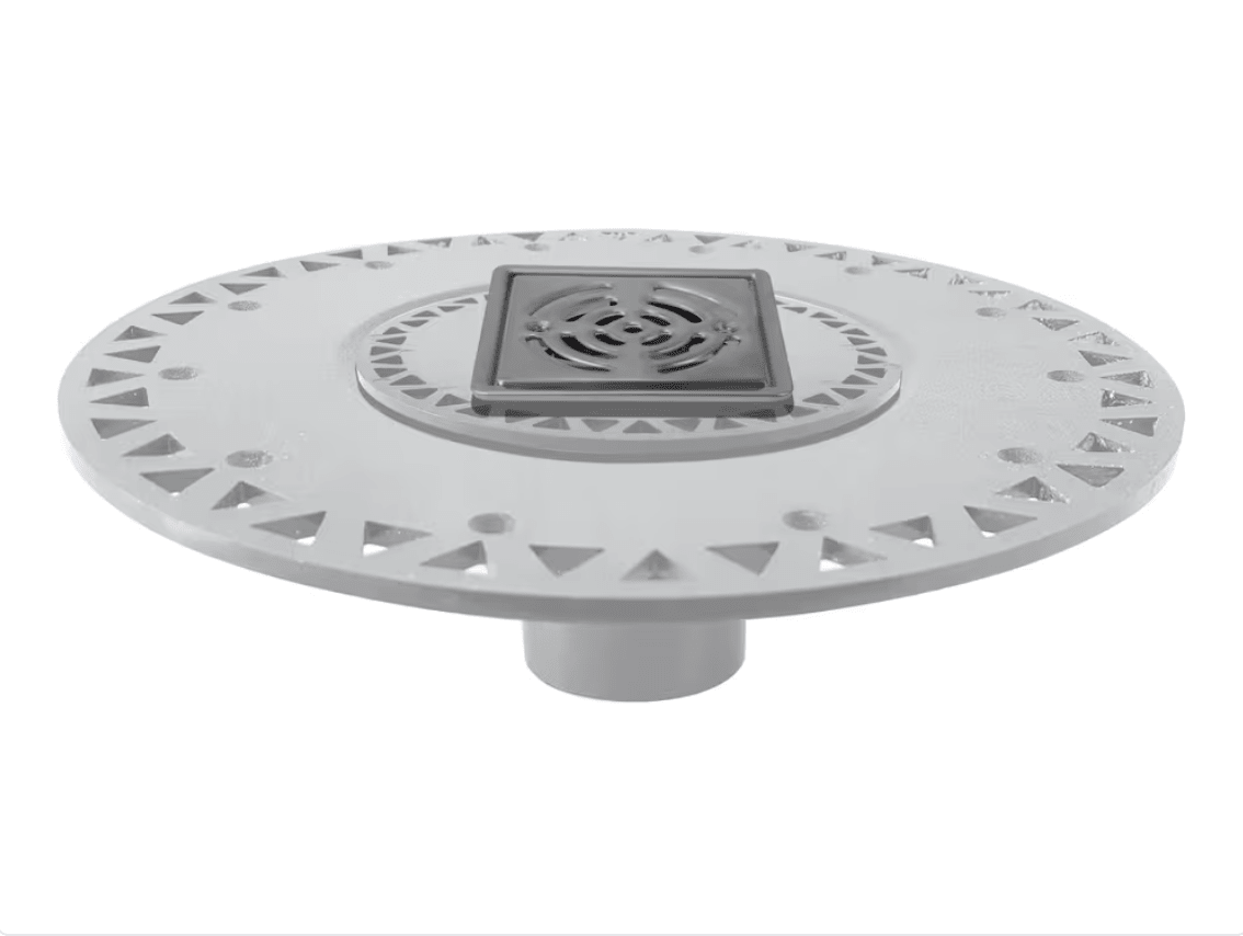M-D PRO - PROVA DRAIN® - Composant de douche - Drain en PVC - Grille en acier inoxydable ||TT8107STS03 - Ceramed