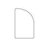 M-D PRO - Quart de rond en pin, pré-apprêté en blanc 7/16" x 11/16" x 12'