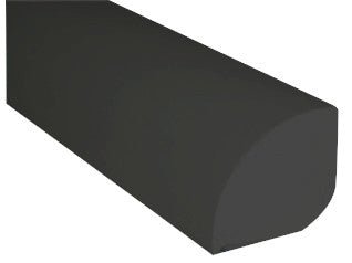 M-D PRO - Quart de rond noir 11/16" x 12'