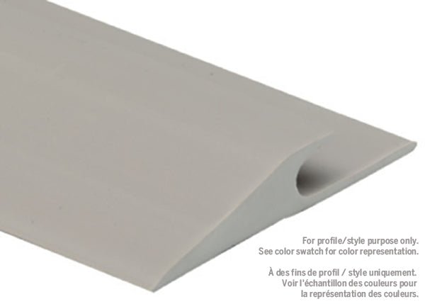 M-D PRO - Réducteur à encart en vinyle #055 Silver Grey 1/4" x 1 5/8" x 12'