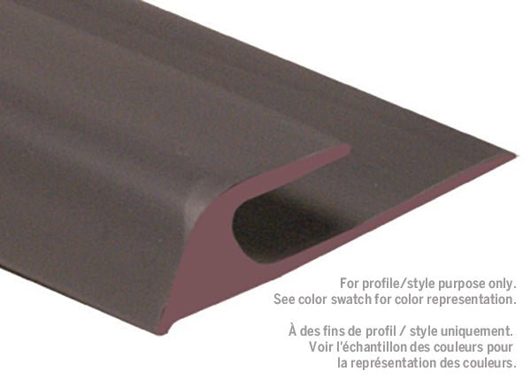 M-D PRO - Réducteur à encart en vinyle, sans colle Gris Argenté #055 1/4" x 12'