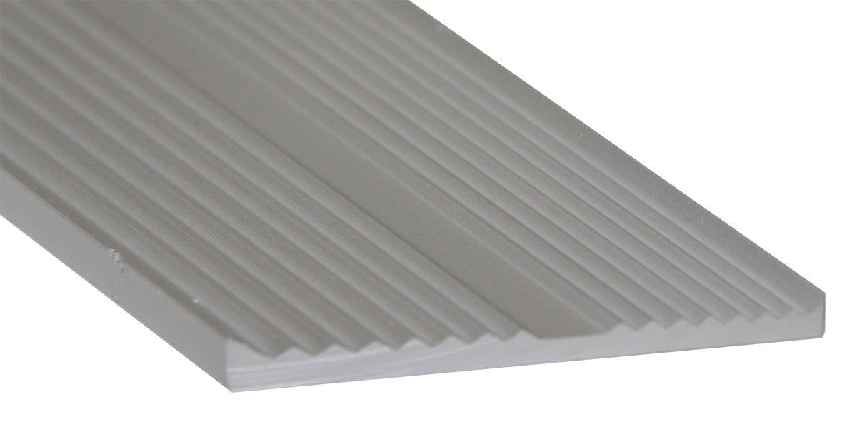 M-D PRO - Règle droite à dents de tigre en aluminium, Clair anodisé satiné - 2 1/4" x 29"