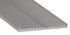 M-D PRO - Règle droite à dents de tigre en aluminium, Clair anodisé satiné - 2 1/4" x 7'