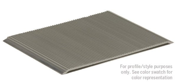 M-D PRO - Seuil nervuré en aluminium, Finition d'usinage - 2 1/2" x 12'