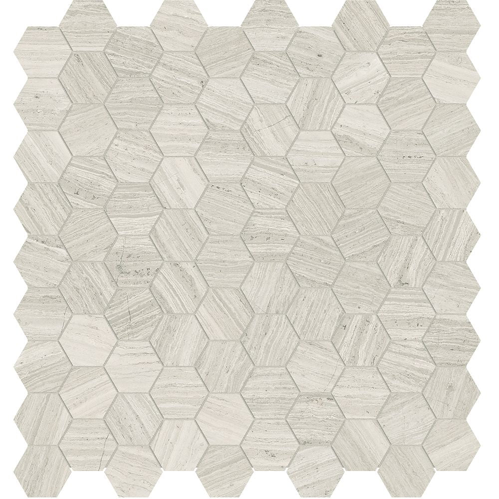 Anatolia Céramique mosaïque Mayfair Strada Ash Hexagone Lustré - 1.25" ||4501-0149-1
