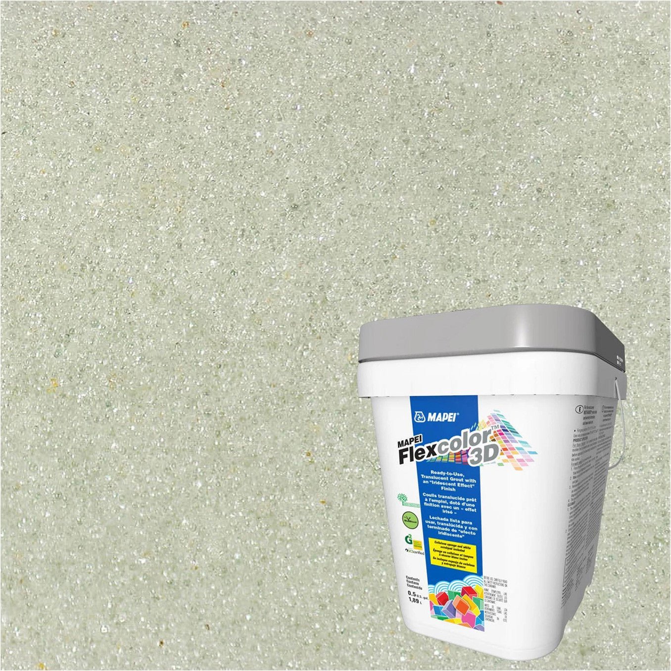 Mapei - Flexcolor 3D Coulis translucide prêt à l’emploi #5201 Lune Cristalline 1.89 L