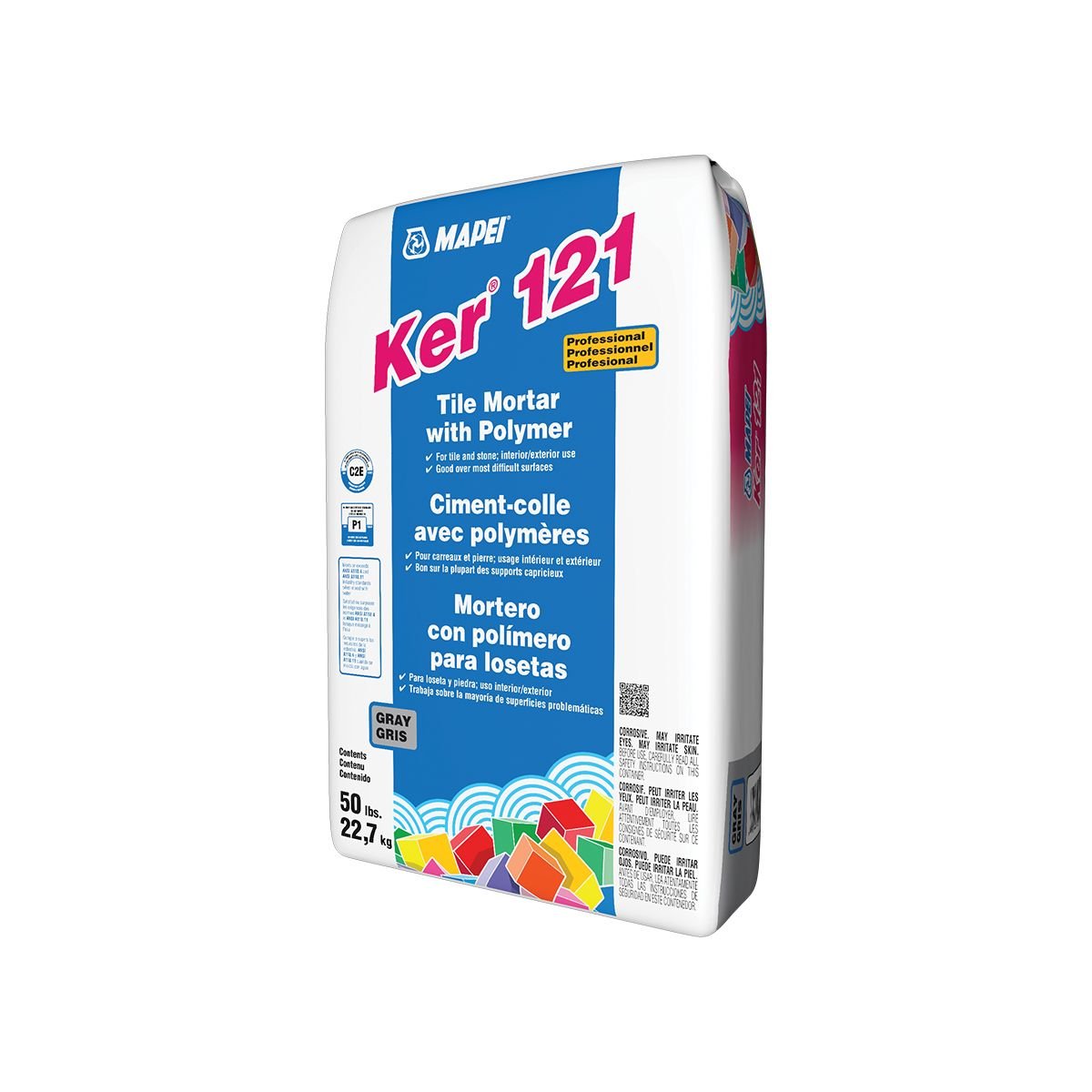 Mapei - Ker 121 - Ciment-colle de qualité professionnelle modifié aux polymères - 50 lb - Ceramed