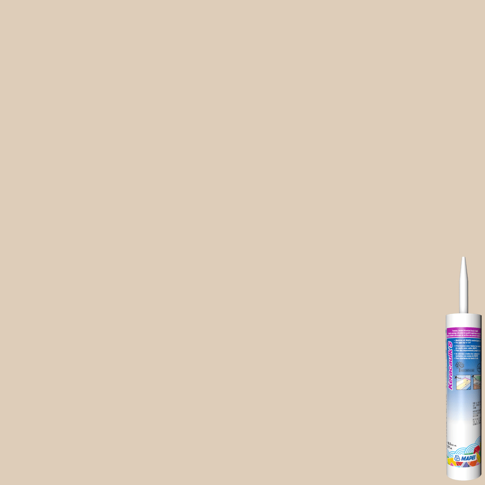 Mapei - Keracaulk S Scellant acrylique siliconisé avec sable #5049 Amande Douce 311 mL