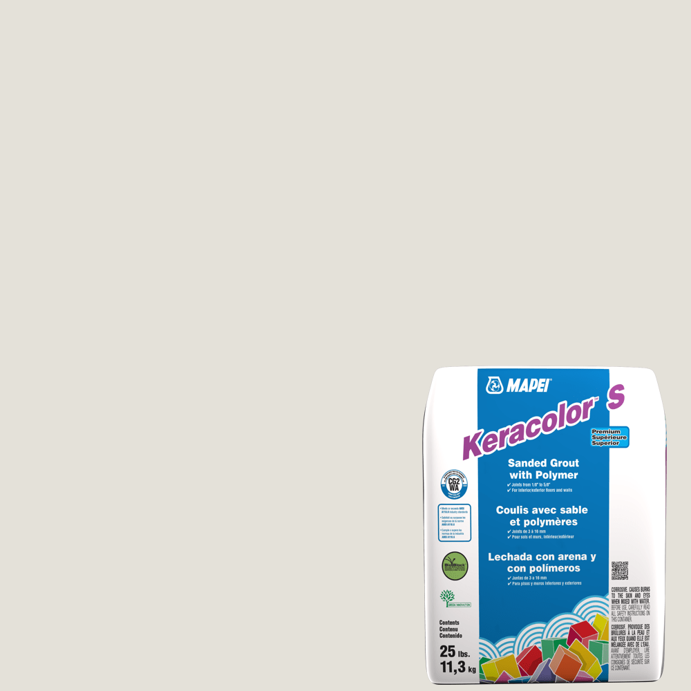 Mapei - Keracolor S Coulis avec sable et polymères #5220 Coquille d'oeuf 25 lb