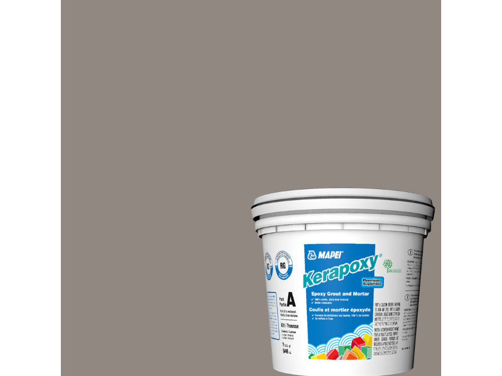 Mapei - Kerapoxy Kit - Coulis époxy premium - 5002 Étain 946 mL - Ceramed
