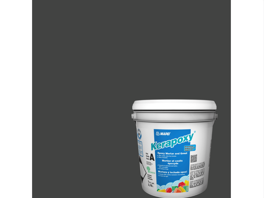 Mapei - Kerapoxy Kit - Coulis époxy premium - 5010 Noir 3.79 L - Ceramed