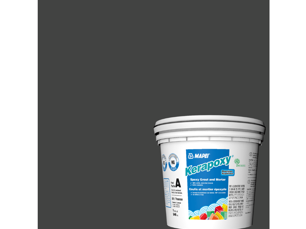 Mapei - Kerapoxy Kit - Coulis époxy premium - 5010 Noir 946 mL - Ceramed